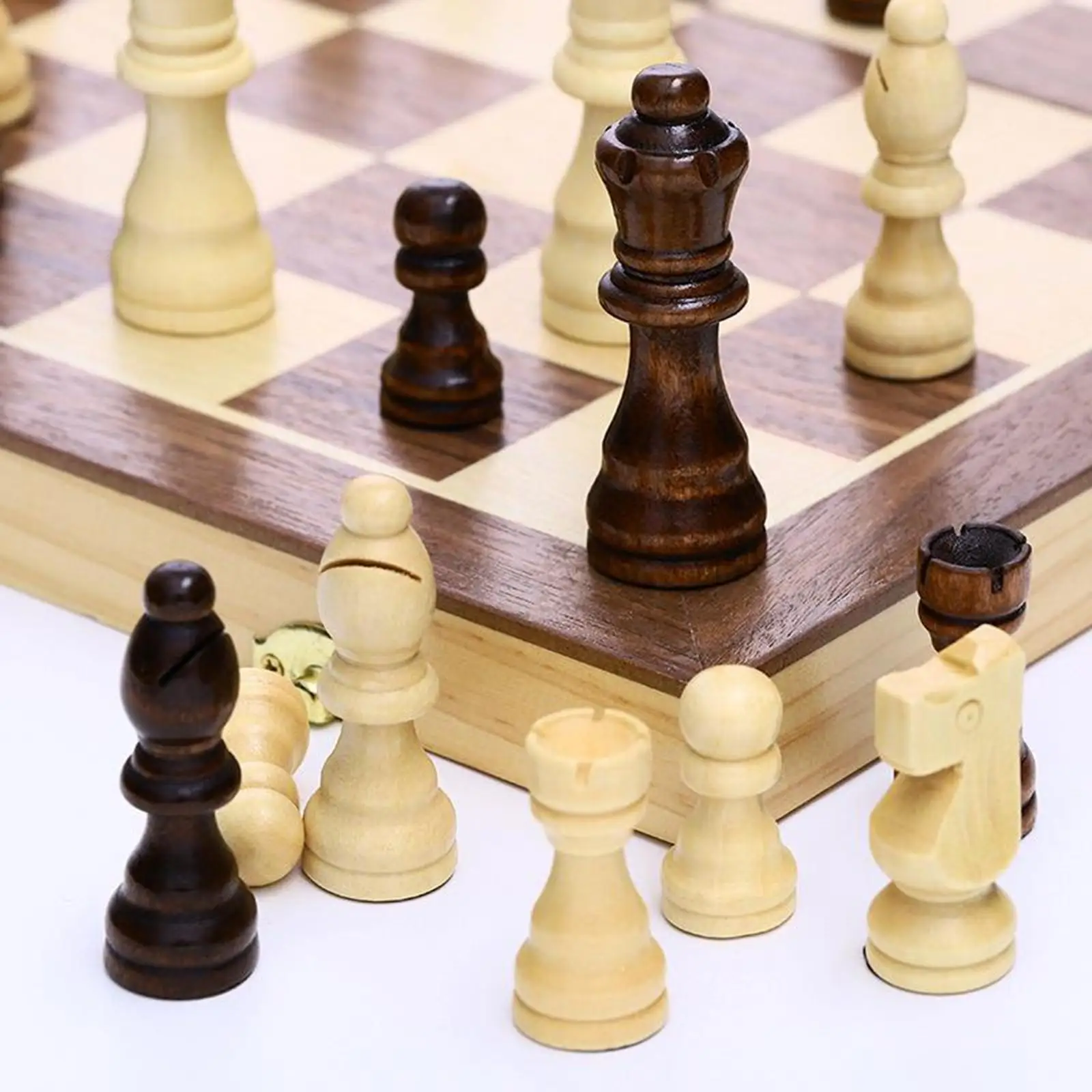 Wooden International Chess Set with 32x Pieces Folding Portable Board Funny Game
Wooden International Chess Set with 32x Pieces Folding Portable Board Funny Game