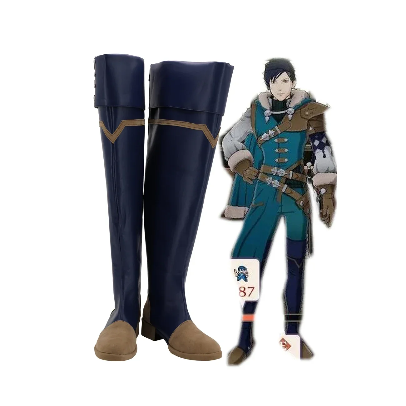 Custom Fire Emblem: Three Houses Felix Cosplay Over Knee Leather Boots, Game Character Shoes, Any Size
Custom Fire Emblem: Three Houses Felix Cosplay Over Knee Leather Boots, Game Character Shoes, Any Size