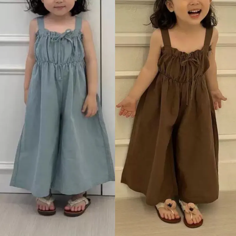 Girls Strapless Pleated Jumpsuits One-Piece Pants Children's Summer Clothing New Arrivals for Kids
Girls Strapless Pleated Jumpsuits One-Piece Pants Children's Summer Clothing New Arrivals for Kids