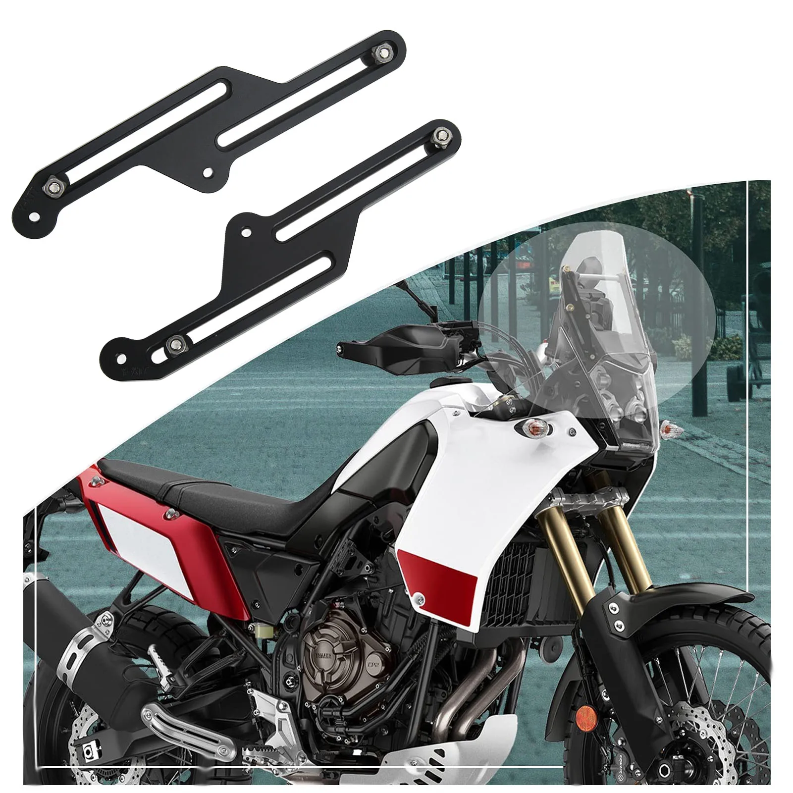 Motorcycle Windscreen Adjuster Motorcycle Adjustable Windshield Bracket Anodized Black Noise Reduction Holder for Modification
Motorcycle Windscreen Adjuster Motorcycle Adjustable Windshield Bracket Anodized Black Noise Reduction Holder for Modification