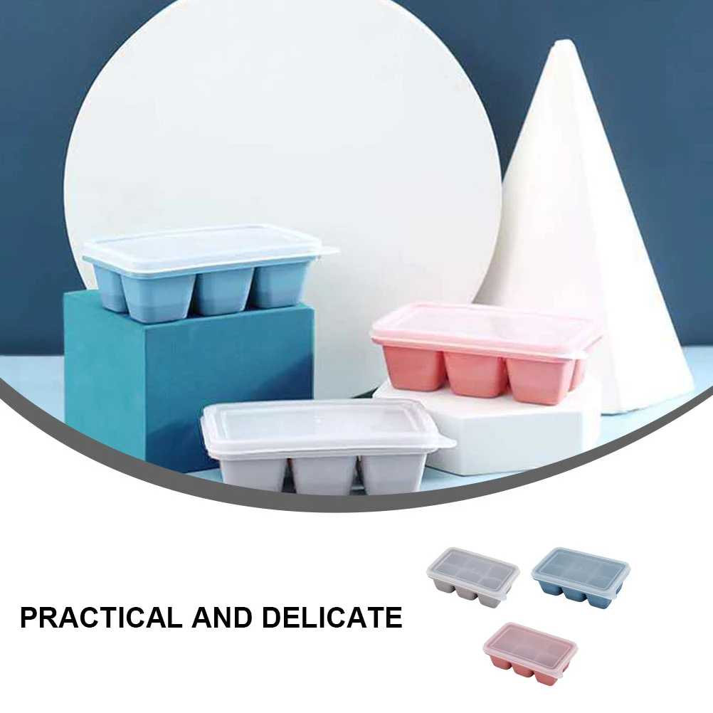 3pcs Cube Tray Mold Silicone Ice Making Supplies Bucket with Lid for Making 24 Cubes Fridge Ice Maker Kitchen Bar Tools 
3pcs Cube Tray Mold Silicone Ice Making Supplies Bucket with Lid for Making 24 Cubes Fridge Ice Maker Kitchen Bar Tools