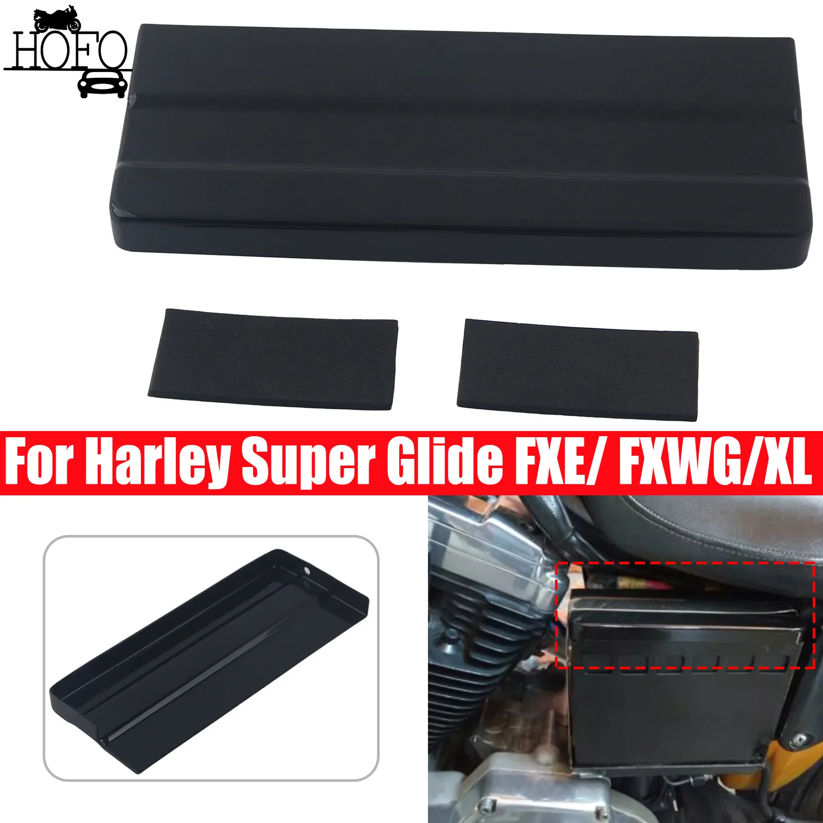Black Motorcycle Battery Top Cover Chrome For Harley Super Glide FXE Wide Glide FXWG Sportster XL
Black Motorcycle Battery Top Cover Chrome For Harley Super Glide FXE Wide Glide FXWG Sportster XL