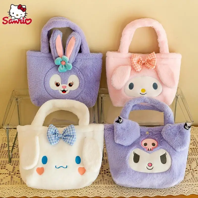 Kawaii Sanrios Plush Bag Kuromi Cinnamoroll My Melody Cartoon Cute Girl Handbag Shoulder Bag Student Storage Bag Christmas Gift
Kawaii Sanrios Plush Bag Kuromi Cinnamoroll My Melody Cartoon Cute Girl Handbag Shoulder Bag Student Storage Bag Christmas Gift