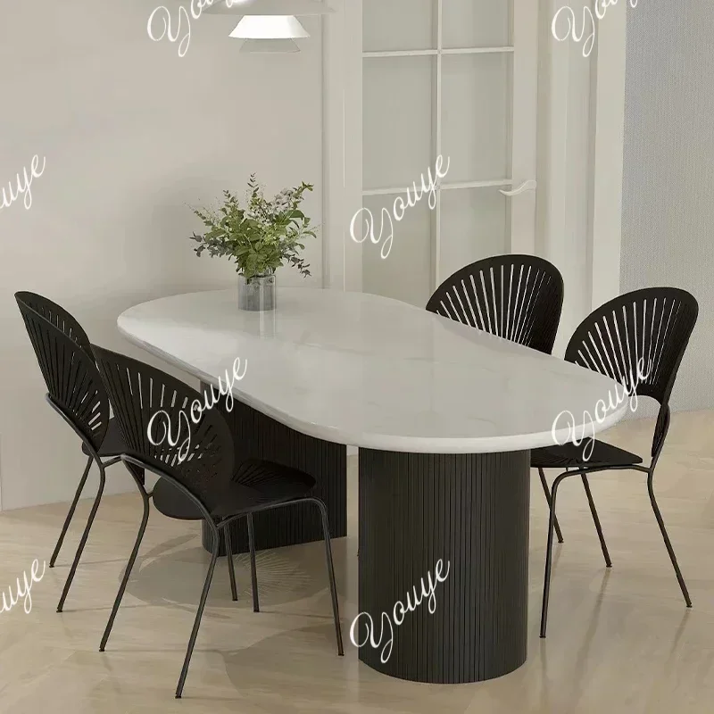 XM Nordic Minimalist Dining Table Oval Beauty Comfy Living Room Dining Table Marble Design Mesa De Comedor Kitchen Furniture
XM Nordic Minimalist Dining Table Oval Beauty Comfy Living Room Dining Table Marble Design Mesa De Comedor Kitchen Furniture