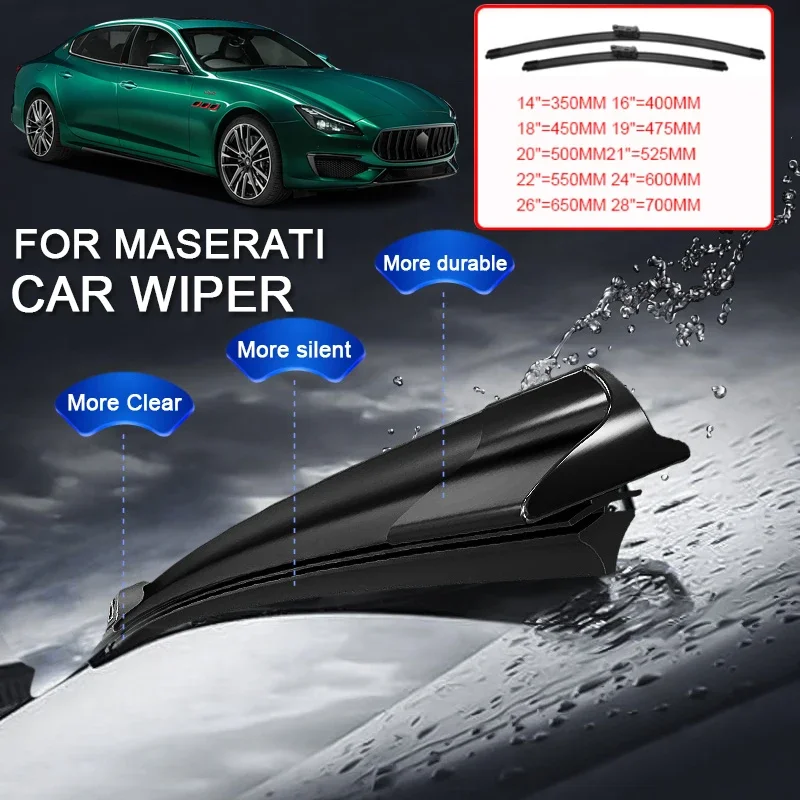 2PCS Car Blade Windshield Rubber Wiper Cleaning Protect For Maserati GHIBLI GRECALE LEVANTE QUATTROPOETE Auto External Accessory
2PCS Car Blade Windshield Rubber Wiper Cleaning Protect For Maserati GHIBLI GRECALE LEVANTE QUATTROPOETE Auto External Accessory