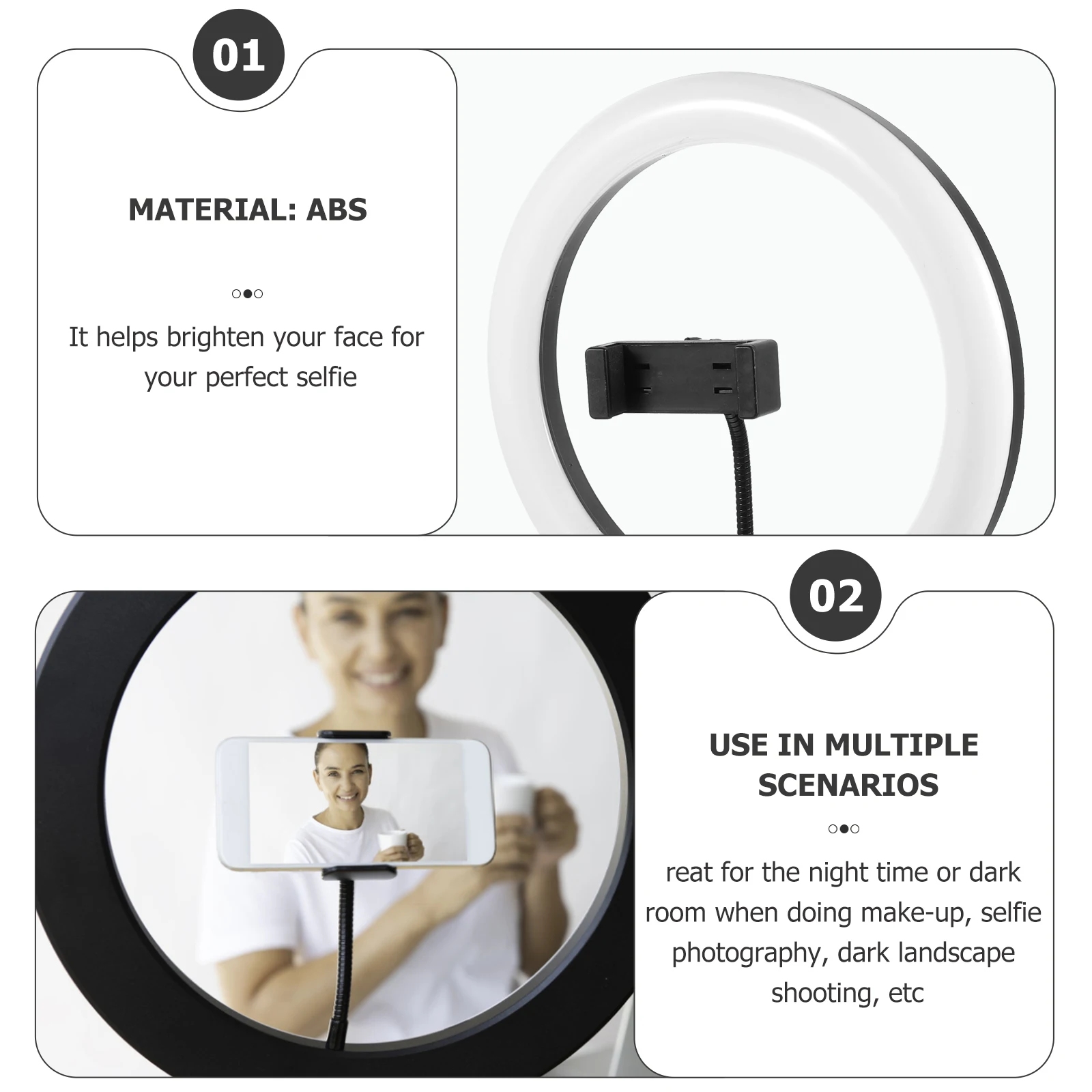 Adjustable Dimmable LED Light Tripod 360° Rotating White Live Broadcast Fill Light for Photography Video Makeup Selfie
Adjustable Dimmable LED Light Tripod 360° Rotating White Live Broadcast Fill Light for Photography Video Makeup Selfie