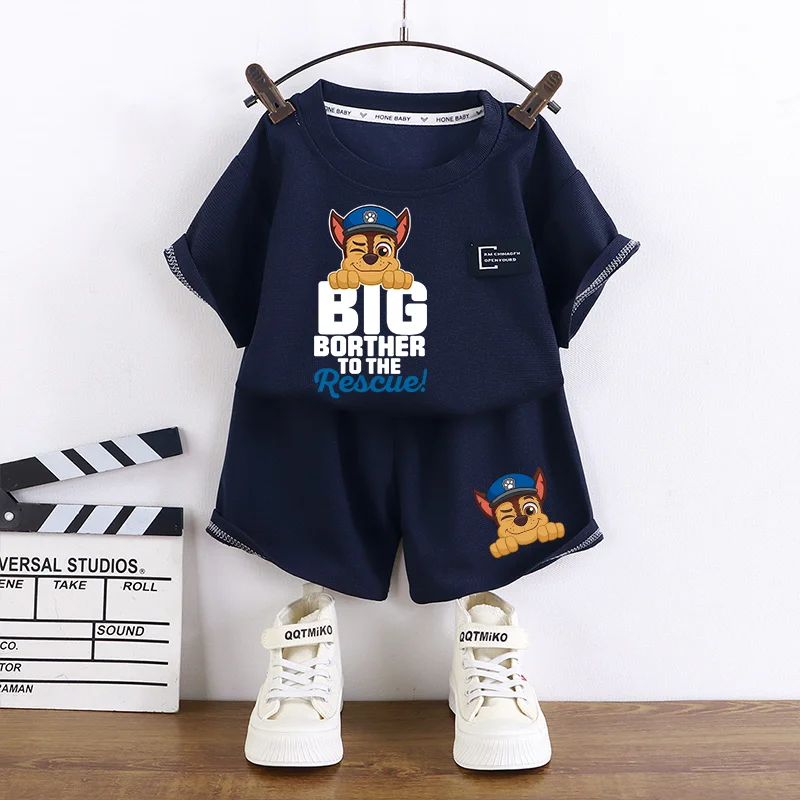 2pcs Paw Patrol Kids Short-sleeved Shorts Summer Thin Waffle Clothes Suit Cartoon Cute Chase Skye Print Boys Girls Clothing Gift
2pcs Paw Patrol Kids Short-sleeved Shorts Summer Thin Waffle Clothes Suit Cartoon Cute Chase Skye Print Boys Girls Clothing Gift