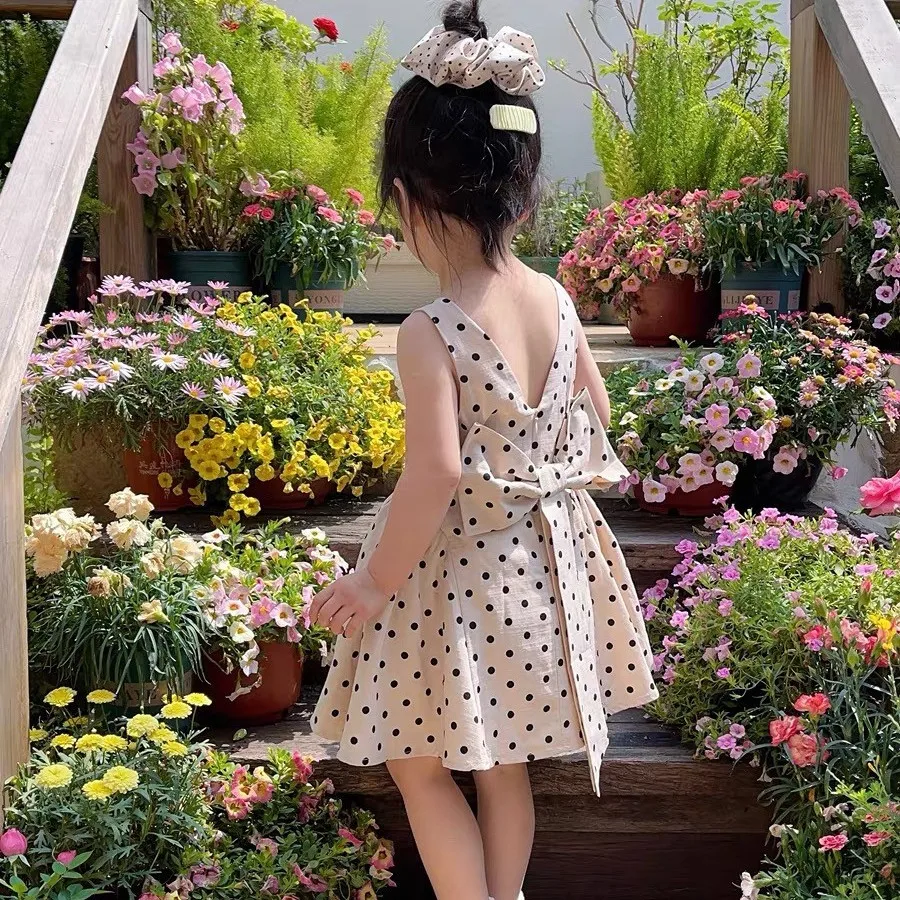 Girls Summer Polka Dot Princess Dress Children's Korean Style Fashionable Dress for Little Girls Baby Girls New Arrival
Girls Summer Polka Dot Princess Dress Children's Korean Style Fashionable Dress for Little Girls Baby Girls New Arrival