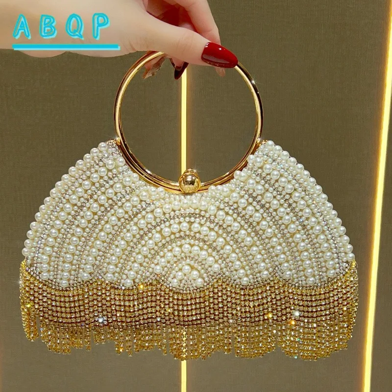 Dinner Party Women's Bag with Diamonds Sparkling Dinner Party Women's Handbag Luxury Brand Diamond Tassel Women's Shoulder Bag
Dinner Party Women's Bag with Diamonds Sparkling Dinner Party Women's Handbag Luxury Brand Diamond Tassel Women's Shoulder Bag