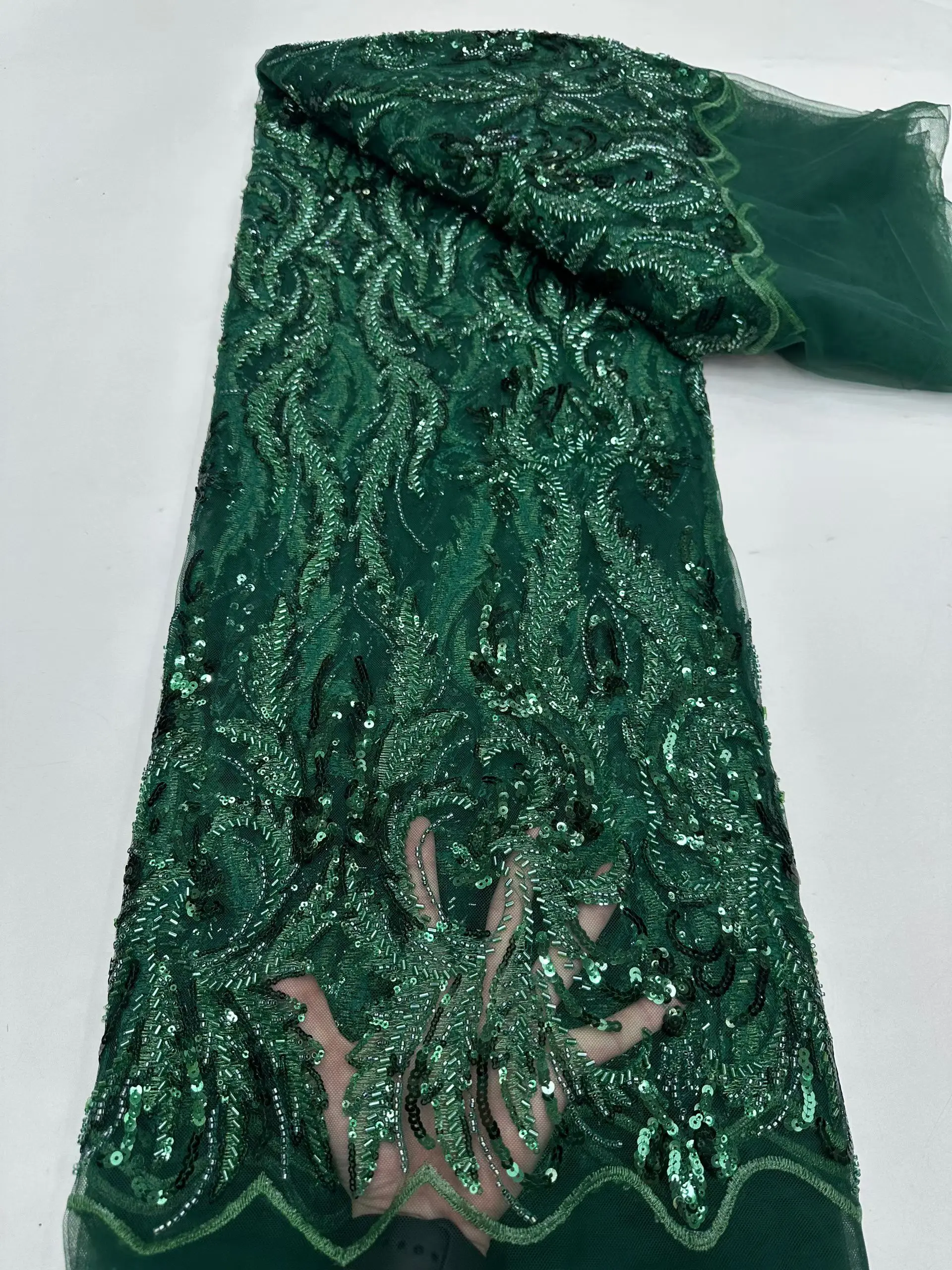 Высококачественная африканская французская сетчатая тюль с бисером и блестками, кружевная ткань для женских вечерних платьев в нигерийском стиле 2025
Высококачественная африканская французская сетчатая тюль с бисером и блестками, кружевная ткань для женских вечерних платьев в нигерийском стиле 2025