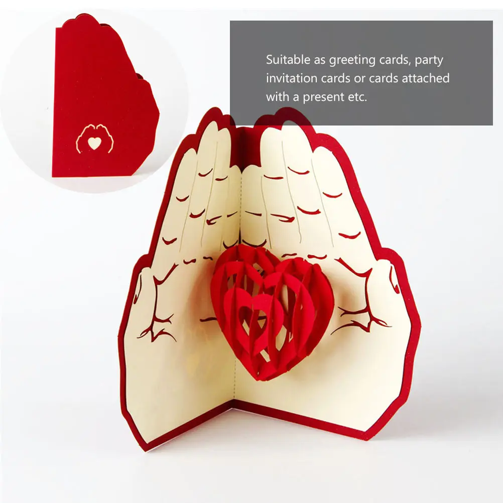 3D Three-dimensional Greeting Card Wish Heart Decoration Blessing Valentine's Day Love Paper Cards Wedding Invitation
3D Three-dimensional Greeting Card Wish Heart Decoration Blessing Valentine's Day Love Paper Cards Wedding Invitation