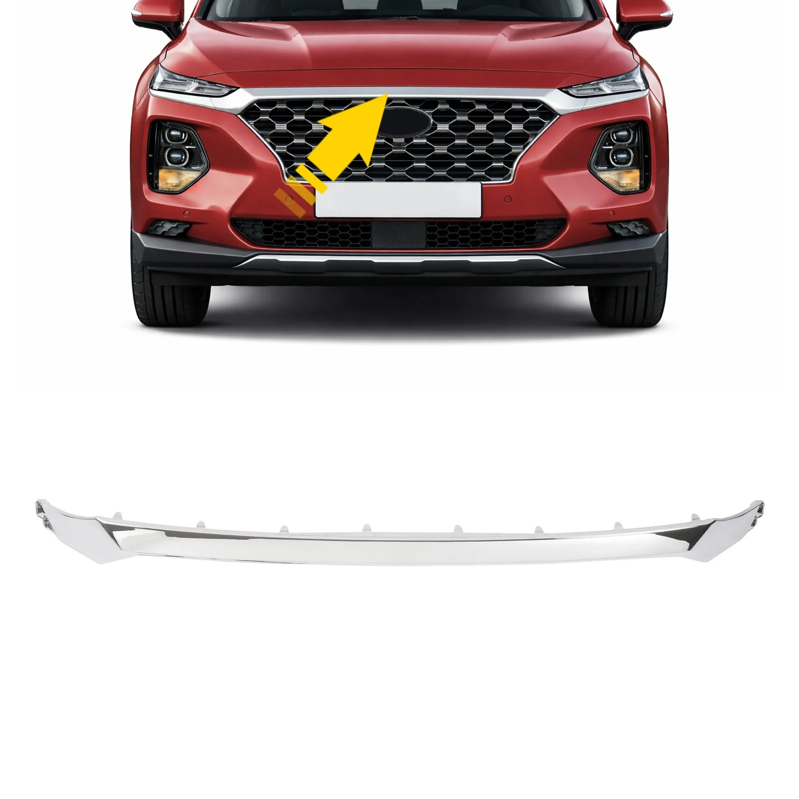 For 2019-2020 Hyundai Santa Fe Front Center Bumper Grill Molding Chrome
For 2019-2020 Hyundai Santa Fe Front Center Bumper Grill Molding Chrome