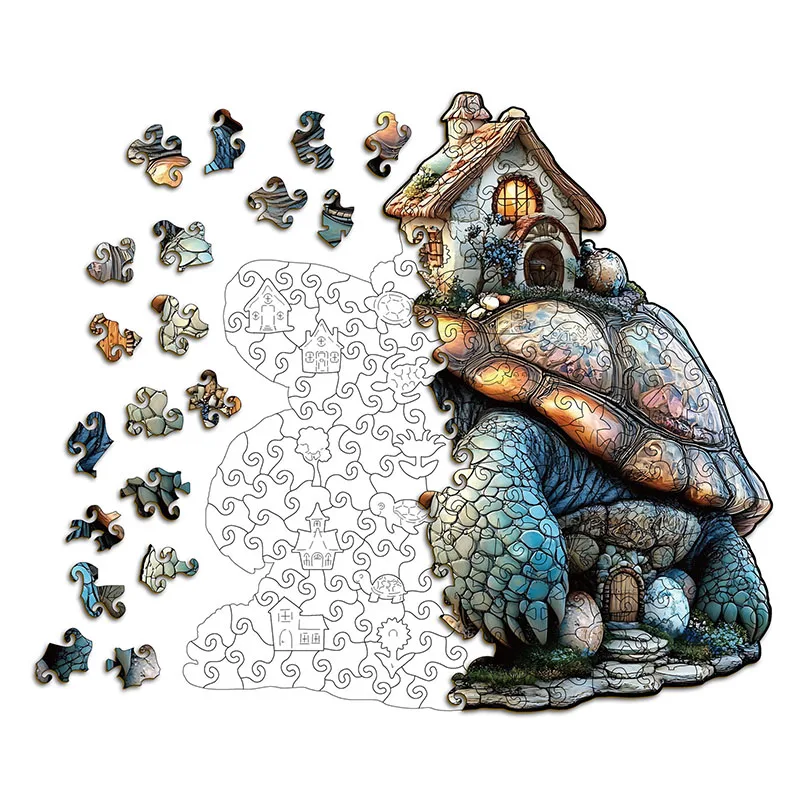 112/182pcs Unique Turtle Shape Jigsaw Puzzle Wooden Turtle Puzzle Home Decor Fun Educational Toys Birthday Gifts For Kids Adults
112/182pcs Unique Turtle Shape Jigsaw Puzzle Wooden Turtle Puzzle Home Decor Fun Educational Toys Birthday Gifts For Kids Adults