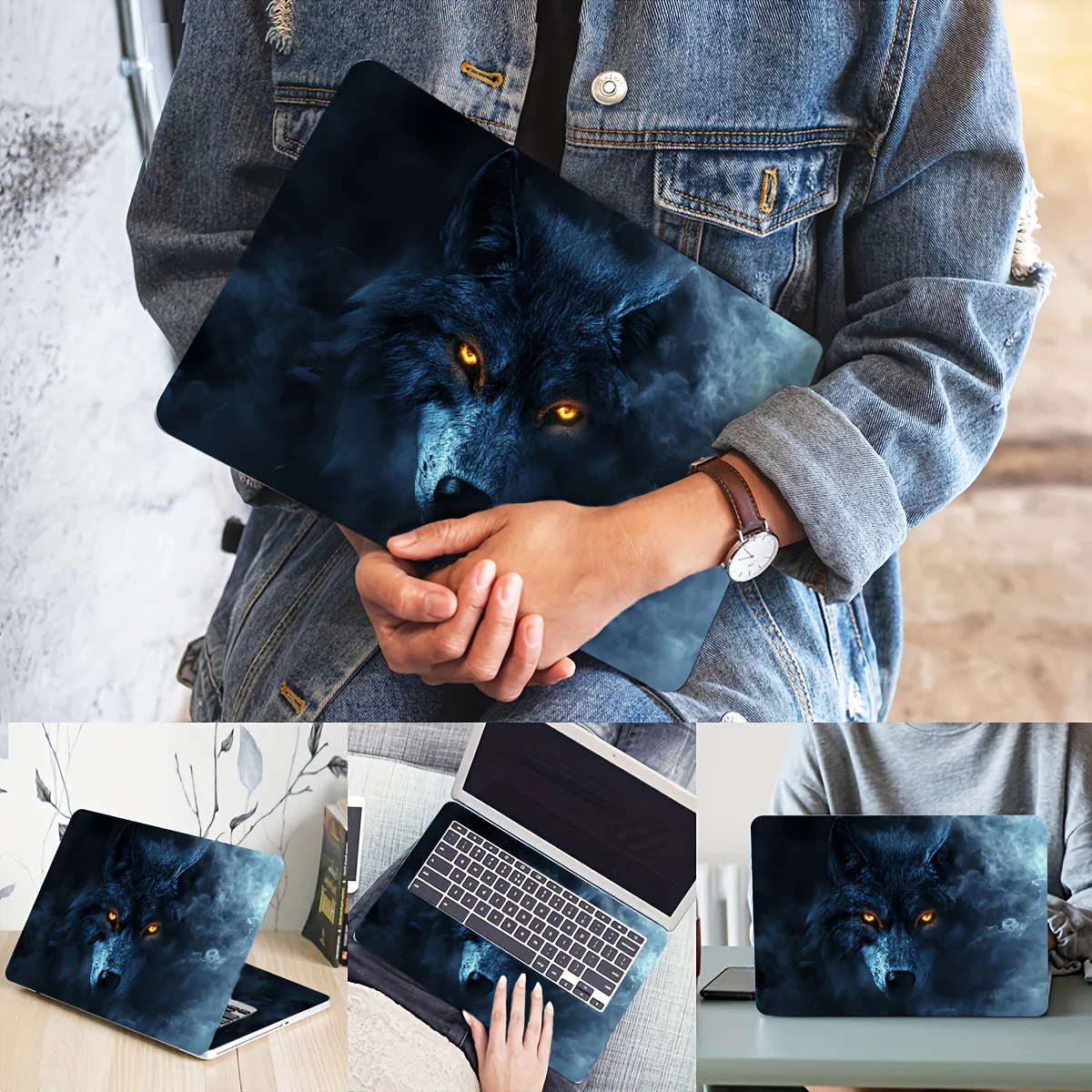 Виниловый чехол для ноутбука с наклейкой «Волк», 2 упаковки, устойчивый к царапинам художественный чехол «сделай сам» для ноутбуков — легко наклеивается
Виниловый чехол для ноутбука с наклейкой «Волк», 2 упаковки, устойчивый к царапинам художественный чехол «сделай сам» для ноутбуков — легко наклеивается