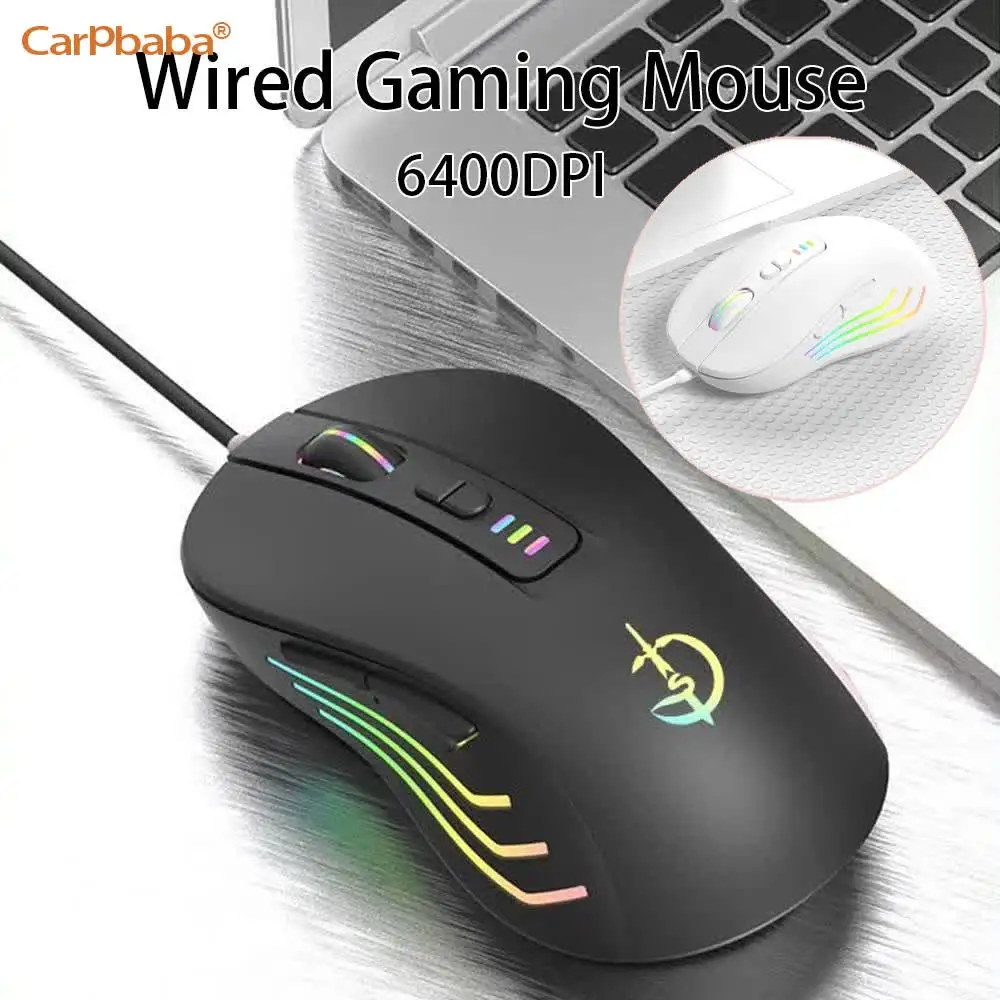 G800 RGB Wired Gaming Mouse Ergonomic Design With 6400 DPI Adjustable 7 Buttons For Windows Mac PC Laptop Desktop
G800 RGB Wired Gaming Mouse Ergonomic Design With 6400 DPI Adjustable 7 Buttons For Windows Mac PC Laptop Desktop