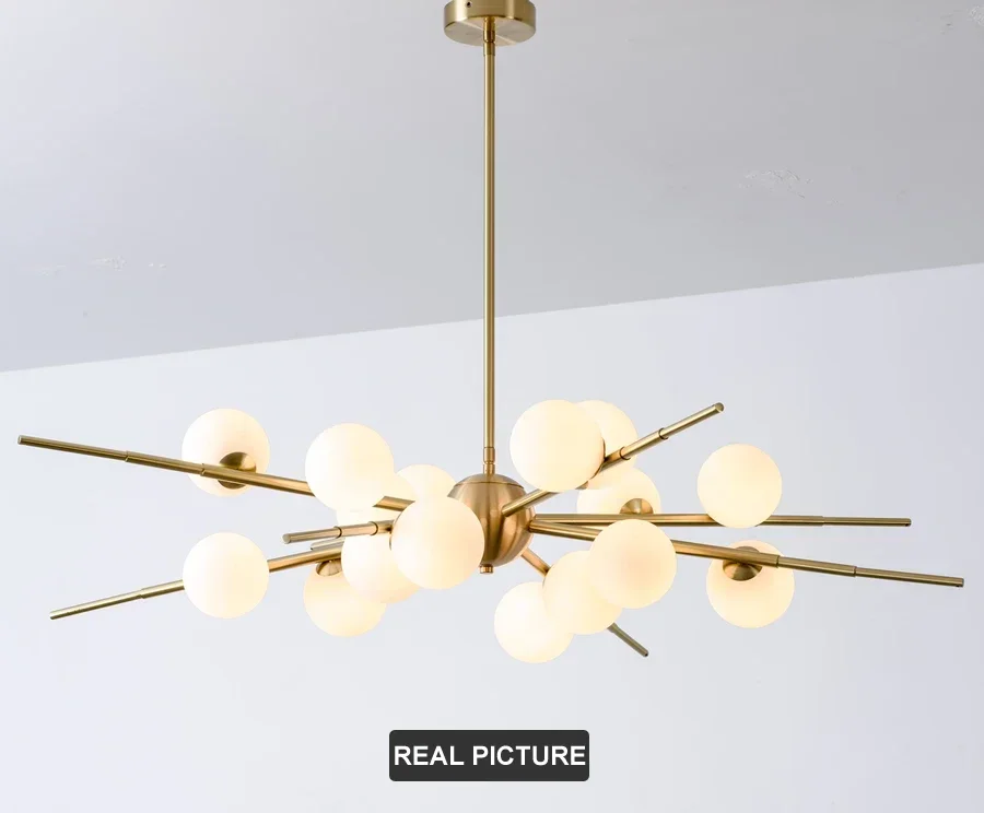 Glass Ball LED Chandelier Modern Luxury Living Dining Room Hanging Lights Indoor Ceiling Mounted Luminaire Pendant lamp
Glass Ball LED Chandelier Modern Luxury Living Dining Room Hanging Lights Indoor Ceiling Mounted Luminaire Pendant lamp