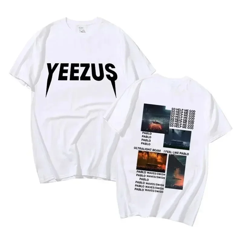 2025 Rapper Kanye West album Pattern Print Summer T-shirt Fashion Trend Loose casual 100% cotton crew-neck short-sleeved T-shirt
2025 Rapper Kanye West album Pattern Print Summer T-shirt Fashion Trend Loose casual 100% cotton crew-neck short-sleeved T-shirt