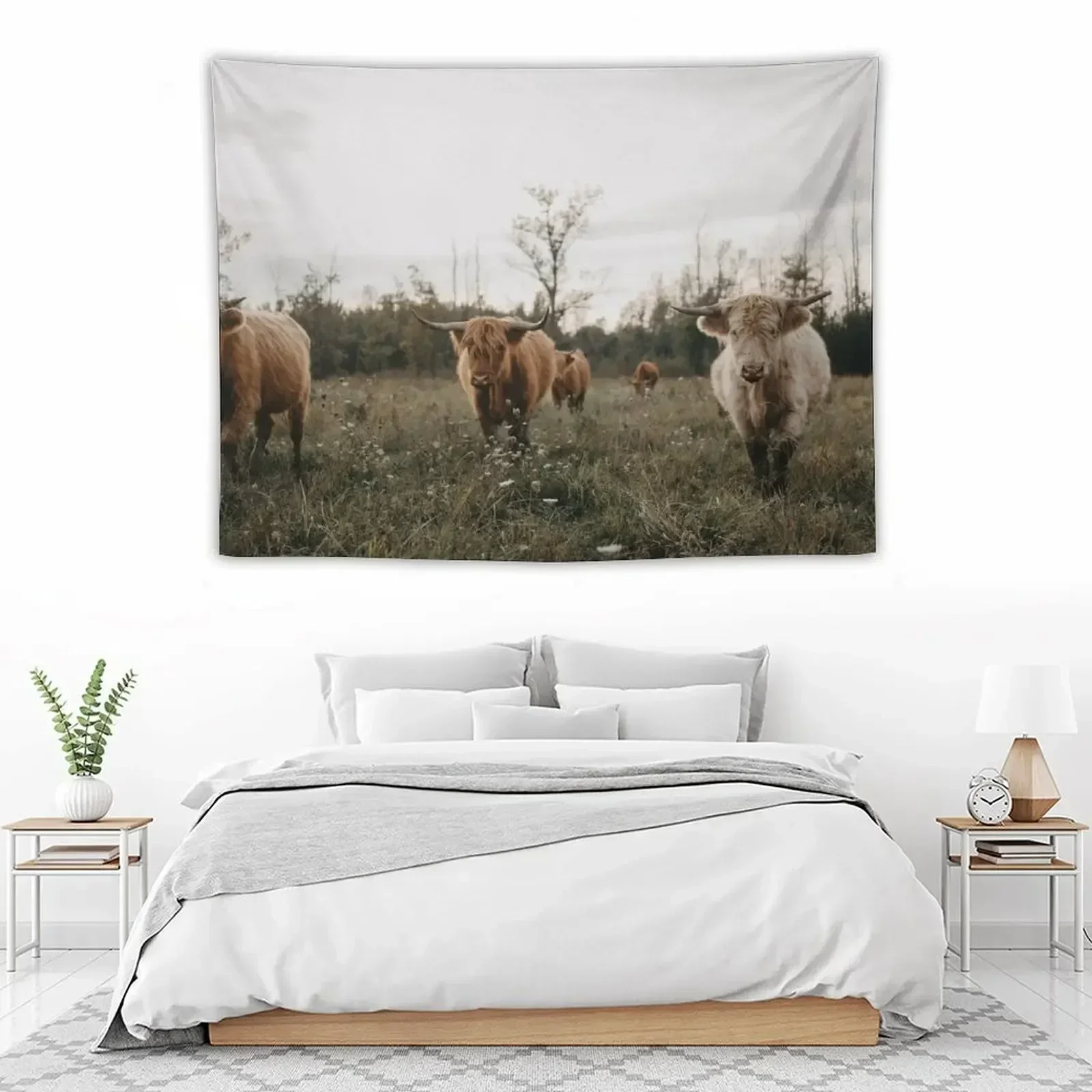 Highland cows in the meadow at sunset Tapestry Decoration Room Wall Coverings Tapestry
Highland cows in the meadow at sunset Tapestry Decoration Room Wall Coverings Tapestry