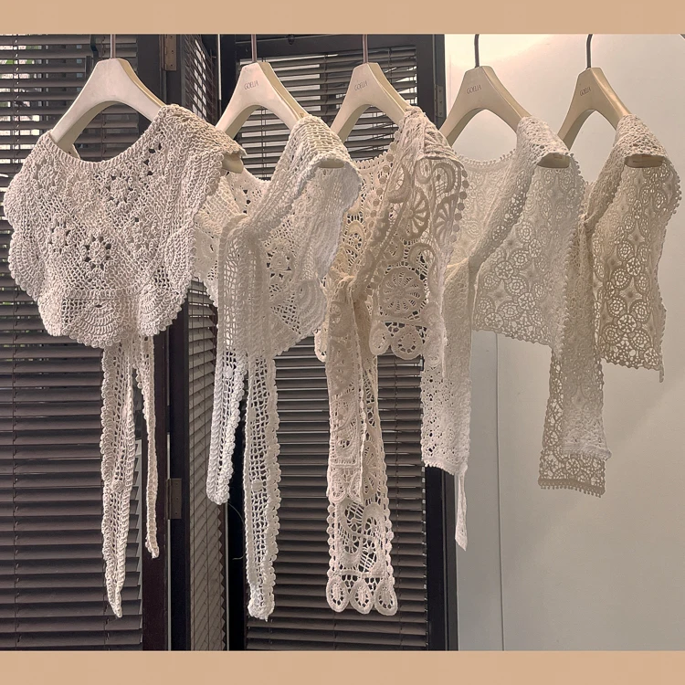 Lace Base Shirt Women's Inner Fashionable Hollow out Versatile Shawl Small Shoulder Outer Scarf Necktie Short Style Commute
Lace Base Shirt Women's Inner Fashionable Hollow out Versatile Shawl Small Shoulder Outer Scarf Necktie Short Style Commute