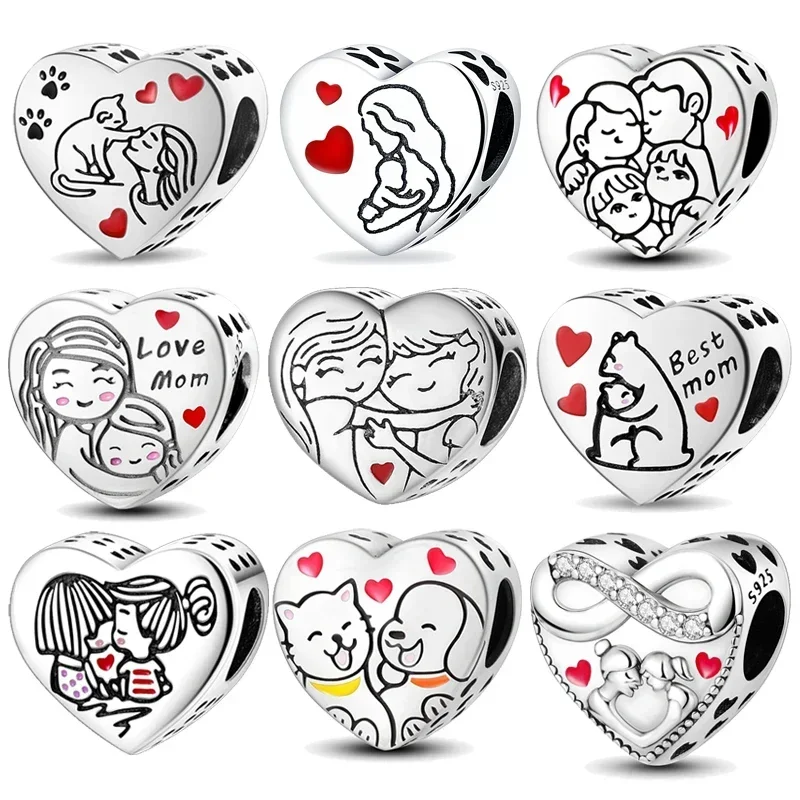 925 sterling silver loving and warm family pendant charms fit original Pandora bracelet charm bead necklace Diy female jewelry
925 sterling silver loving and warm family pendant charms fit original Pandora bracelet charm bead necklace Diy female jewelry