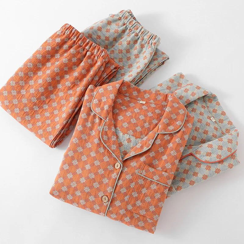 Wholesale & Retail Double Gauze 100% Cotton Pajama Set: Yarn-Dyed Jacquard Sleepwear (Women's) 100% 100% Cotton Sleep Set
Wholesale & Retail Double Gauze 100% Cotton Pajama Set: Yarn-Dyed Jacquard Sleepwear (Women's) 100% 100% Cotton Sleep Set