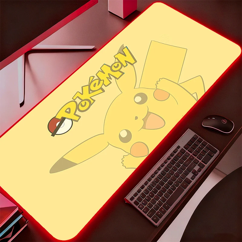 Backlight Mouse Pad Pokemon Pikachu Gamer Desk Mat PC Computer Anime RGB Mousepad Keyboard Gaming Accessories Mausepad
Backlight Mouse Pad Pokemon Pikachu Gamer Desk Mat PC Computer Anime RGB Mousepad Keyboard Gaming Accessories Mausepad