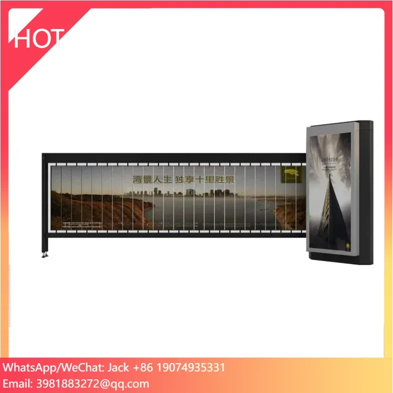 New Product Outdoor Electronic Car Access Control Stainless Advertising Barrier Gate For Community
New Product Outdoor Electronic Car Access Control Stainless Advertising Barrier Gate For Community