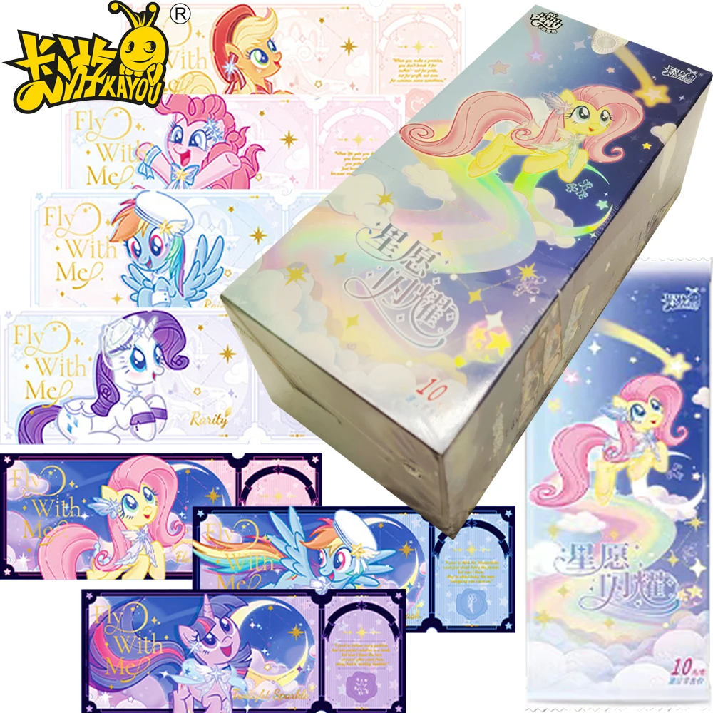 Kayou Original My Little Pony Collection Cards Star Wish Shining Series Animated Cartoon Character Laser Ticket Stub Cards Gifts
Kayou Original My Little Pony Collection Cards Star Wish Shining Series Animated Cartoon Character Laser Ticket Stub Cards Gifts