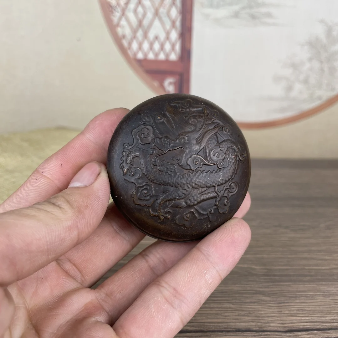 Xuanzi Bottom Study Four Treasures Boutique Youlong Old Ink C Copper Ink Cartridge Round Ink Cartridge Printing Pad 
Xuanzi Bottom Study Four Treasures Boutique Youlong Old Ink C Copper Ink Cartridge Round Ink Cartridge Printing Pad