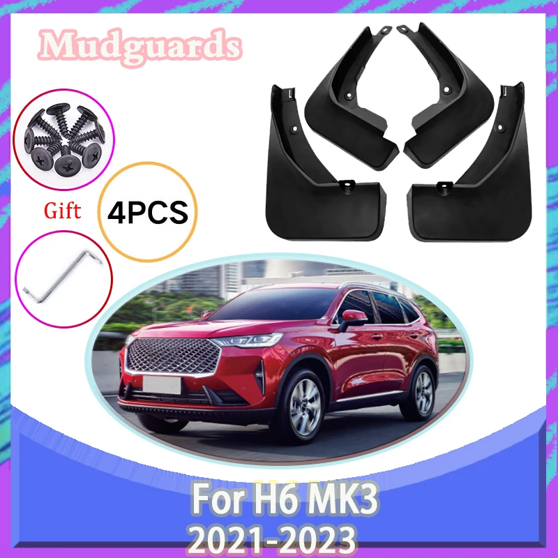 4PCS Car Mudflaps Fit For Haval H6 MK3 III 2021-2023 2022 Splash Mud Anti-splash Mudflap Flap Mudguard Fender Auto Accessories
4PCS Car Mudflaps Fit For Haval H6 MK3 III 2021-2023 2022 Splash Mud Anti-splash Mudflap Flap Mudguard Fender Auto Accessories