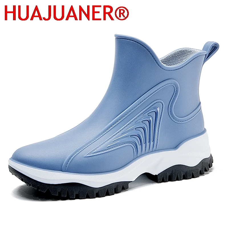 Women Rainboots Slip-on Waterproof Girls Ankle Boots PVC Anti-Slip Spring Autumn Rain Shoes Platform Woman Fishing Rubber Shoes
Women Rainboots Slip-on Waterproof Girls Ankle Boots PVC Anti-Slip Spring Autumn Rain Shoes Platform Woman Fishing Rubber Shoes
