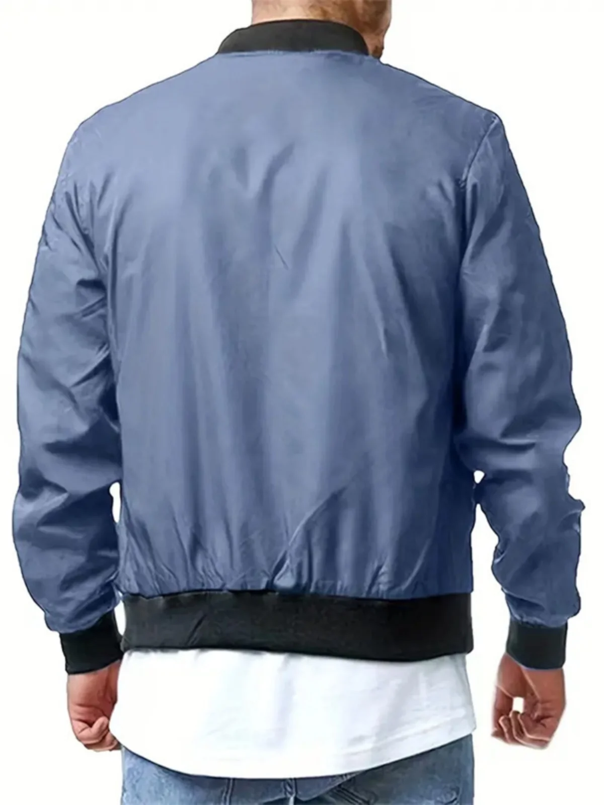 Trendy Men's Jaet Outerwear for Autumn Casual Sle Pure Color Loose Fit Large Size Zipper Closure Long Sve Stand Collar
Trendy Men's Jaet Outerwear for Autumn Casual Sle Pure Color Loose Fit Large Size Zipper Closure Long Sve Stand Collar