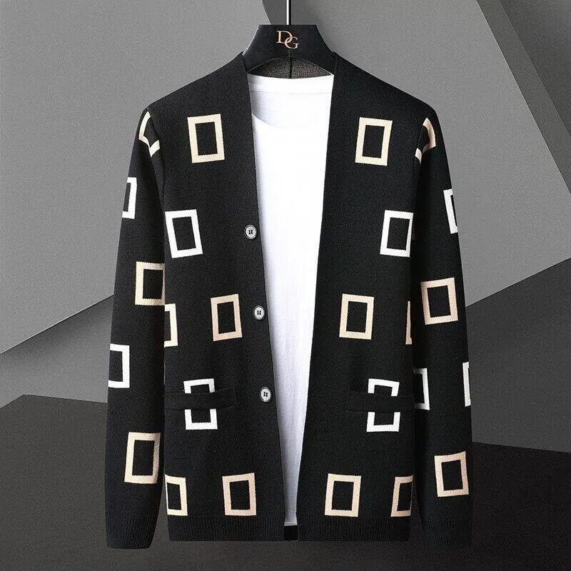 GIOIOMen's Knitted Jacket,2025Spring and Autumn New Geometric Pattern Cardigan Casual Sweater Jacket,Fashionable Versatile Top
GIOIOMen's Knitted Jacket,2025Spring and Autumn New Geometric Pattern Cardigan Casual Sweater Jacket,Fashionable Versatile Top