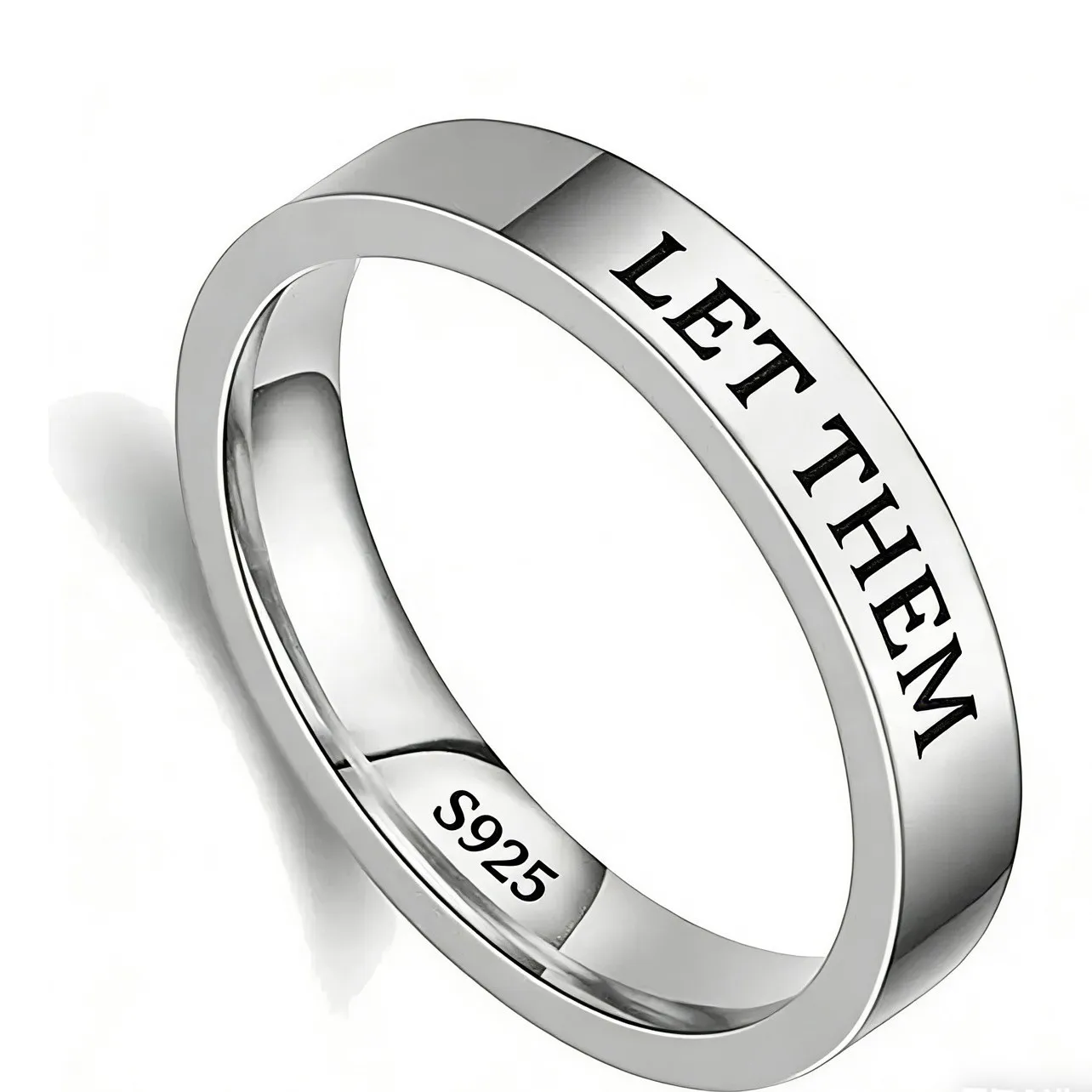 Withered S925 Sterling Silver Popular Let Them English Ring Fashionable Simple And Versatile Food Ring
Withered S925 Sterling Silver Popular Let Them English Ring Fashionable Simple And Versatile Food Ring