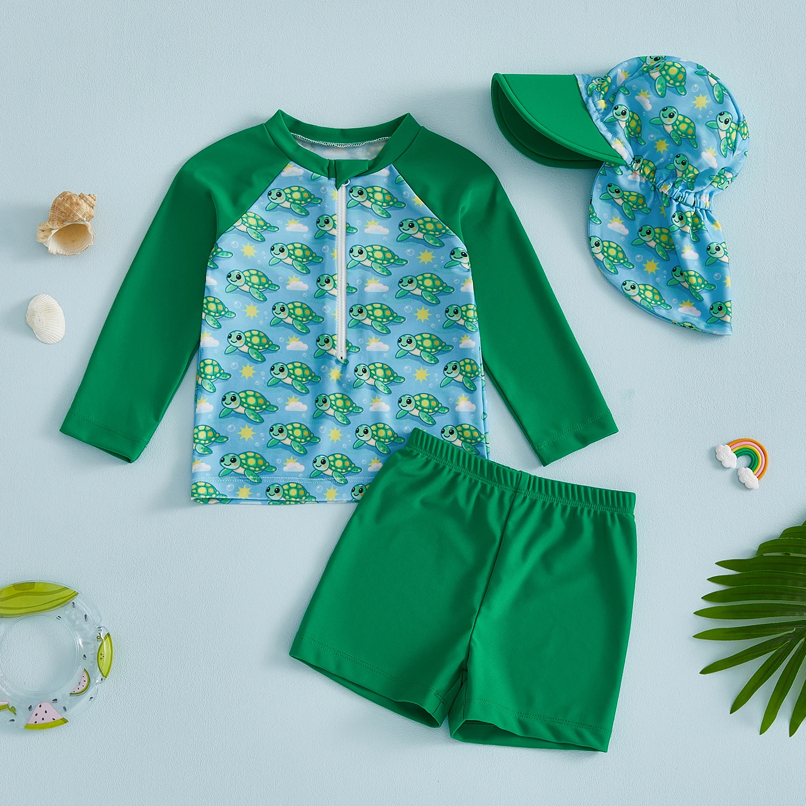 Toddler Kids Baby Boys Rash Guard Swimsuits Long Sleeve Turtle Print T-shirts with Shorts Hat Swimwear Bating Suits Beachwear
Toddler Kids Baby Boys Rash Guard Swimsuits Long Sleeve Turtle Print T-shirts with Shorts Hat Swimwear Bating Suits Beachwear