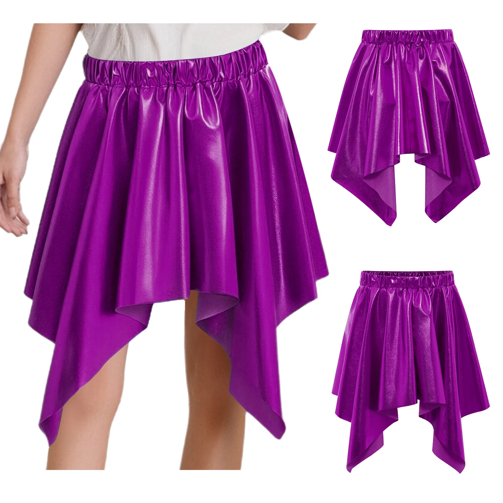 Kids Girls Shimmering Dance Tutu Skirt with Irregular Ruffle Design And Comfort Waistband for Dance Competition And Party Events
Kids Girls Shimmering Dance Tutu Skirt with Irregular Ruffle Design And Comfort Waistband for Dance Competition And Party Events