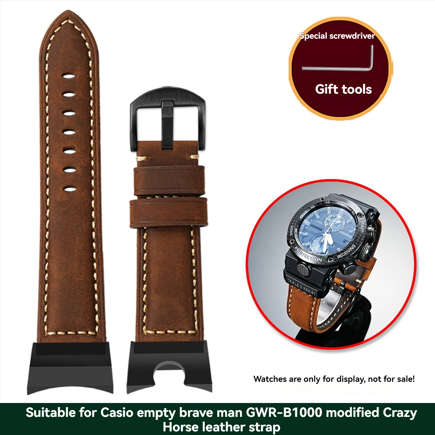 gwr-b1000 series watch band Men's watch accessories For Casio Air Hero GWR- B1000 Modified Frosted vintage cowhide strap 22mm
gwr-b1000 series watch band Men's watch accessories For Casio Air Hero GWR- B1000 Modified Frosted vintage cowhide strap 22mm