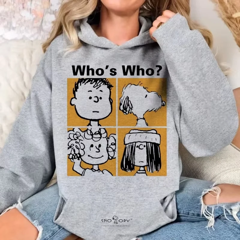 MINIDO 2025 Snoopy Peanuts "Who's Who" Character Printed Hoodie Autumn Winter Casual Loose Hooded Sweatshirt for Men and Women
MINIDO 2025 Snoopy Peanuts "Who's Who" Character Printed Hoodie Autumn Winter Casual Loose Hooded Sweatshirt for Men and Women