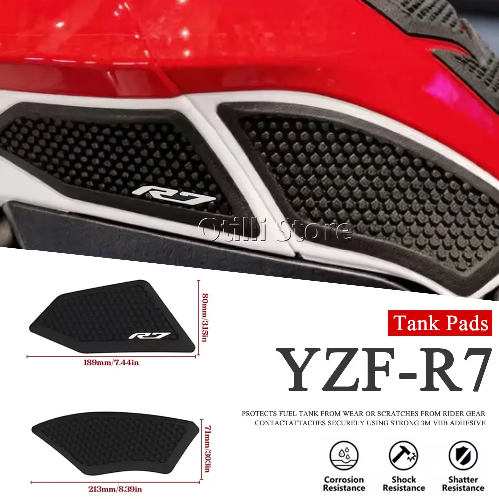 Motorcycle Tank Pads For YAMAHA YZF R7 YZFR7 YZF-R7 2026 New Fuel Tank Stickers Protector Knee Non-slip Pad Tank Grips Kit
Motorcycle Tank Pads For YAMAHA YZF R7 YZFR7 YZF-R7 2026 New Fuel Tank Stickers Protector Knee Non-slip Pad Tank Grips Kit