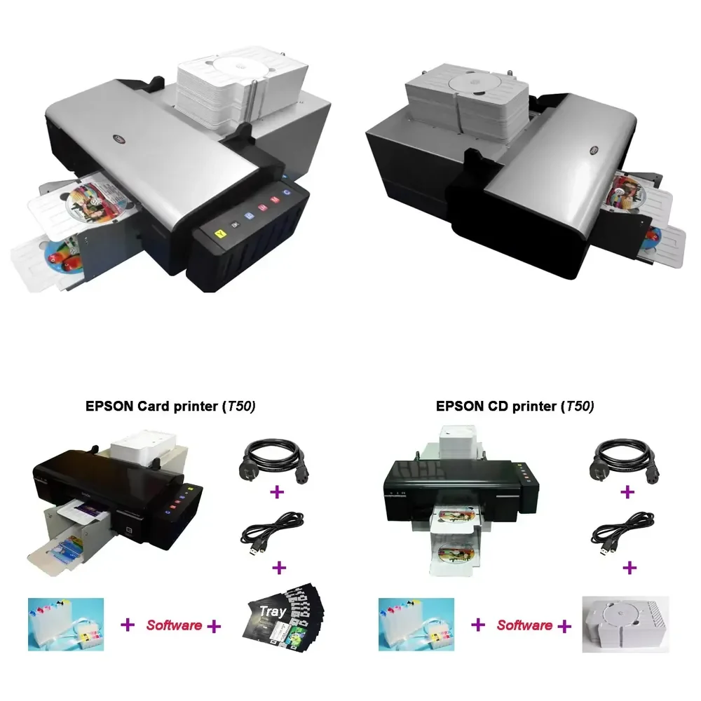 High Definition T50 Sublimation Card CD DVD PVC Label Disc Inkjet Printer
High Definition T50 Sublimation Card CD DVD PVC Label Disc Inkjet Printer
