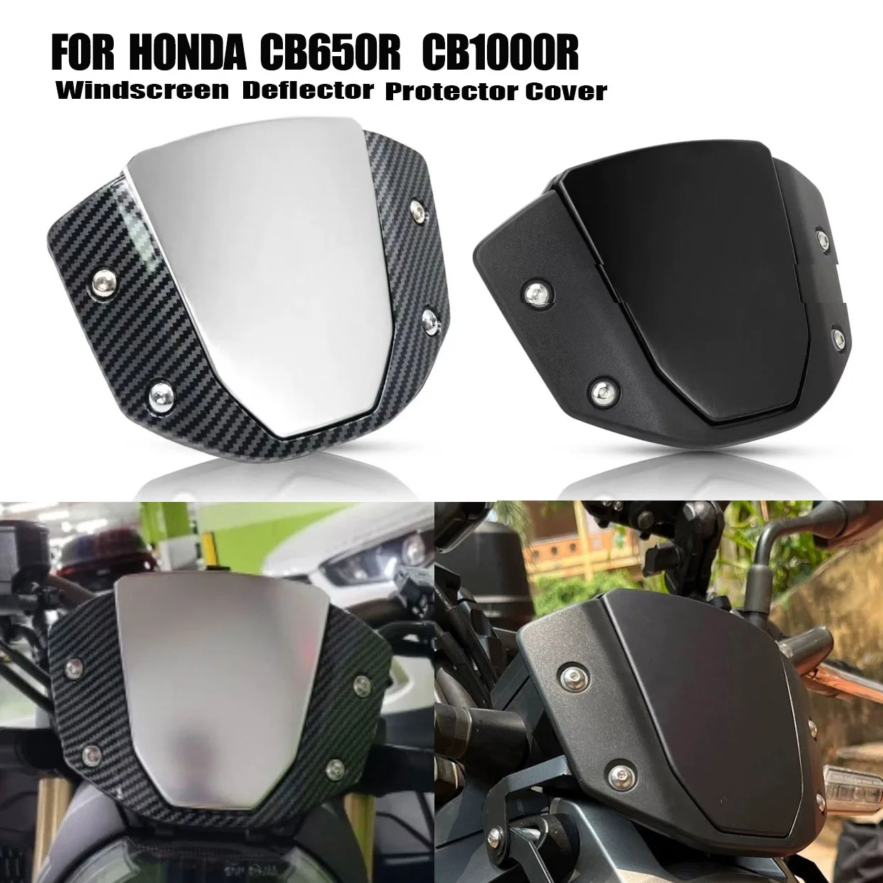 MTKRACING for HONDA CB650R 2019-2025 Front Wind Deflector Protector Visor Screen CB1000R 2019-2024 Motorcycle Sports Windshield
MTKRACING for HONDA CB650R 2019-2025 Front Wind Deflector Protector Visor Screen CB1000R 2019-2024 Motorcycle Sports Windshield