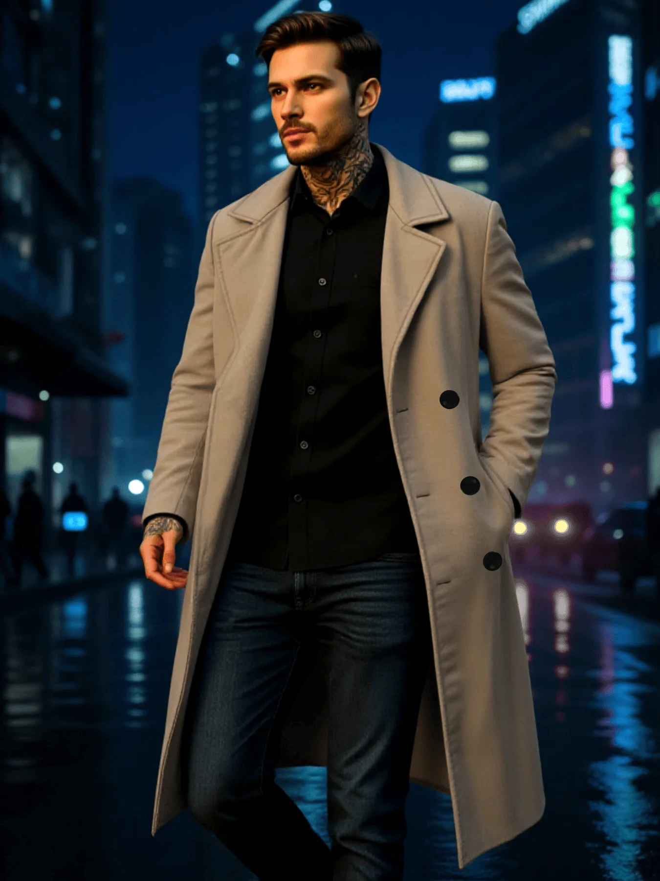 Мужское двубортное пальто в британском стиле, классическое длинное пальто из шерстяной смеси — теплая зимняя ветрозащитная куртка премиум-класса
Мужское двубортное пальто в британском стиле, классическое длинное пальто из шерстяной смеси — теплая зимняя ветрозащитная куртка премиум-класса