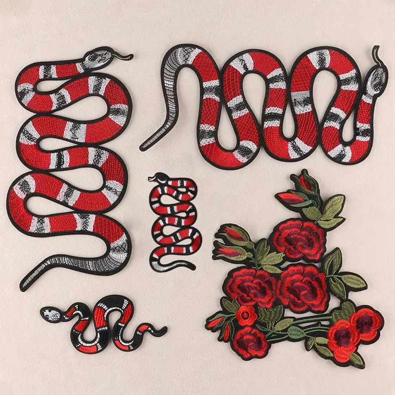 Large size Pattern Snake Embroidered Badge Iron On Sew On Patch for DIY Clothing T-shirt Jeans Hats Bags Dress Shoes Jackets
Large size Pattern Snake Embroidered Badge Iron On Sew On Patch for DIY Clothing T-shirt Jeans Hats Bags Dress Shoes Jackets