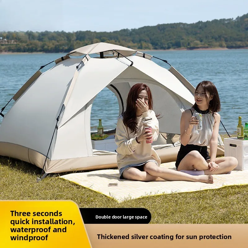 Auto Camping Tent Quick Setup Sun Shade Windproof Waterproof Family Easy Foldable Outdoor Shelter Camping Equipment Tent
Auto Camping Tent Quick Setup Sun Shade Windproof Waterproof Family Easy Foldable Outdoor Shelter Camping Equipment Tent