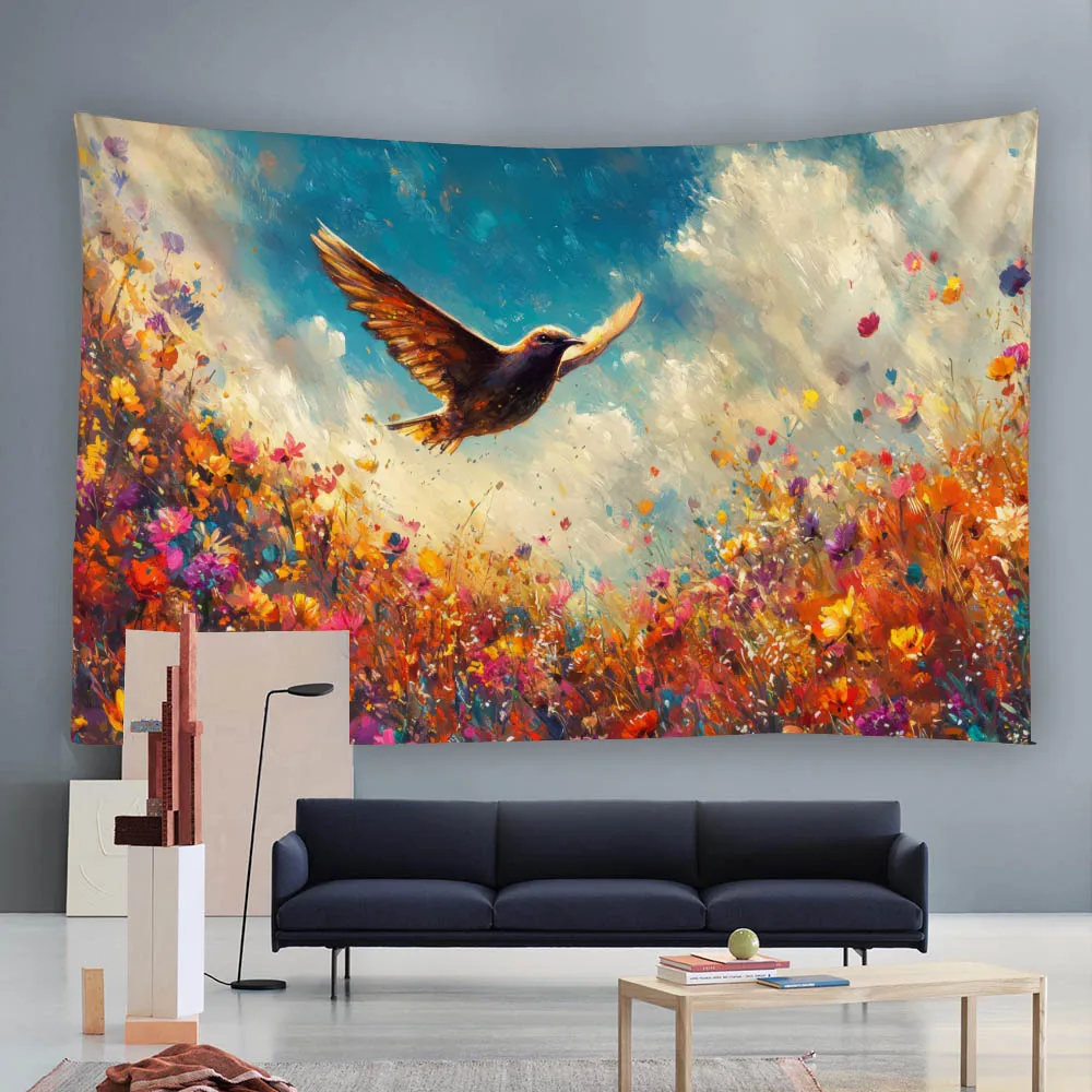 Oil painting of birds, tapestry of flowers, plant wall hanging, multiple sizes and patterns, living room sofa wall decoration
Oil painting of birds, tapestry of flowers, plant wall hanging, multiple sizes and patterns, living room sofa wall decoration
