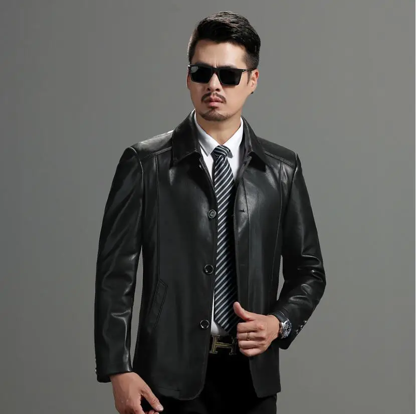 Spring And Autumn New Men's Sheepskin Leather Jacket Thin Plush Lapel High-End Business Casual Slim Suit Jacket
Spring And Autumn New Men's Sheepskin Leather Jacket Thin Plush Lapel High-End Business Casual Slim Suit Jacket