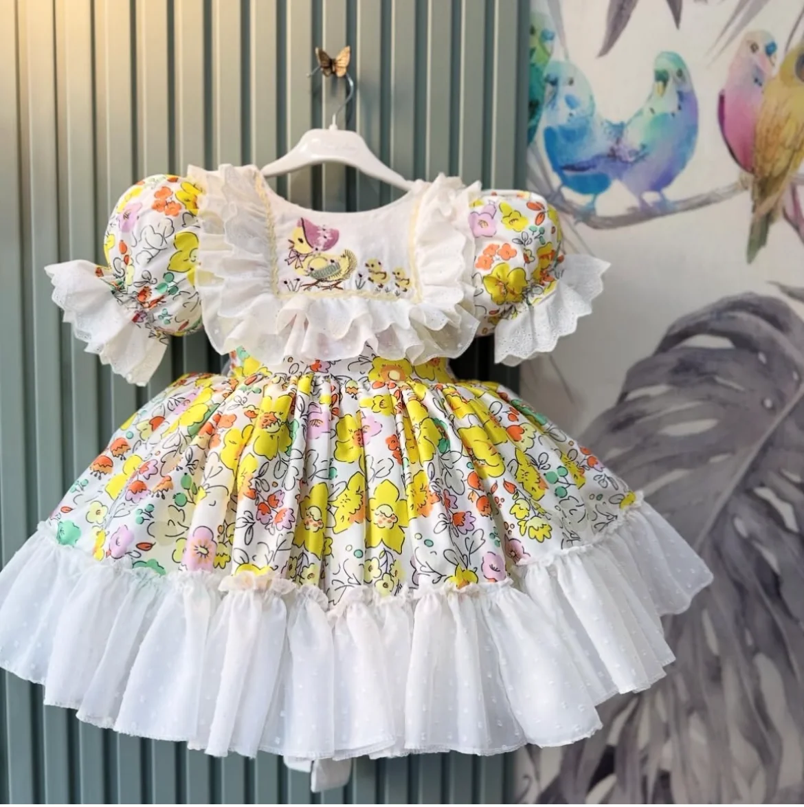Baby Girl Summer Chicken Embroidery Yellow Blue Turkish Vintage Princess Dress for Birthday Holiday Eid Photography B91
Baby Girl Summer Chicken Embroidery Yellow Blue Turkish Vintage Princess Dress for Birthday Holiday Eid Photography B91