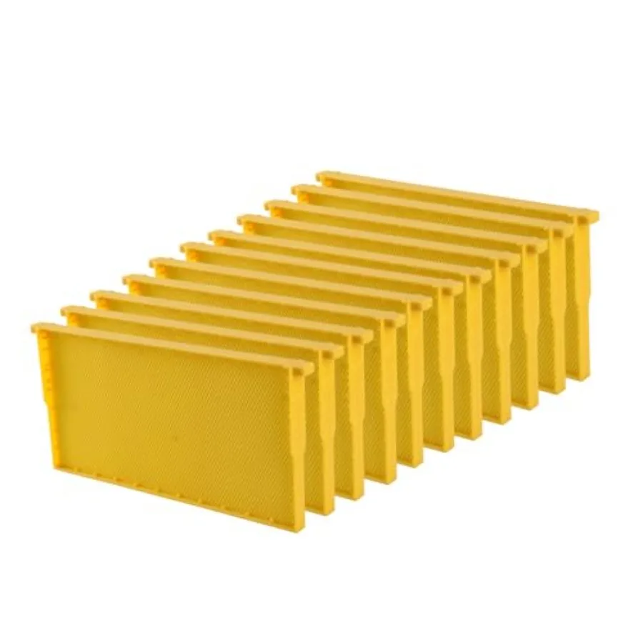 Benefitbee 10 Pack Yellow Plastic Beekeeping Frames One-Piece Seamless and Pre-Carved Honeycomb Plastic Eco-Friendly Durable De
Benefitbee 10 Pack Yellow Plastic Beekeeping Frames One-Piece Seamless and Pre-Carved Honeycomb Plastic Eco-Friendly Durable De