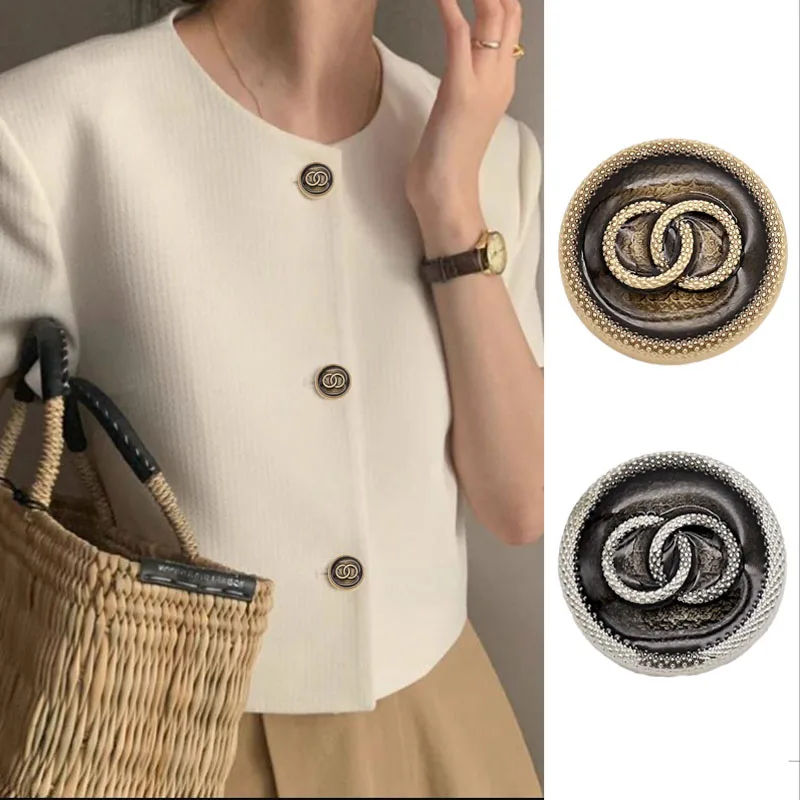 Vintage Double Loop Metal Button Knit Sweater, Fashionable Clothing, DIY Sewing Accessories, 18mm, 25mm, 10 Pcs
Vintage Double Loop Metal Button Knit Sweater, Fashionable Clothing, DIY Sewing Accessories, 18mm, 25mm, 10 Pcs