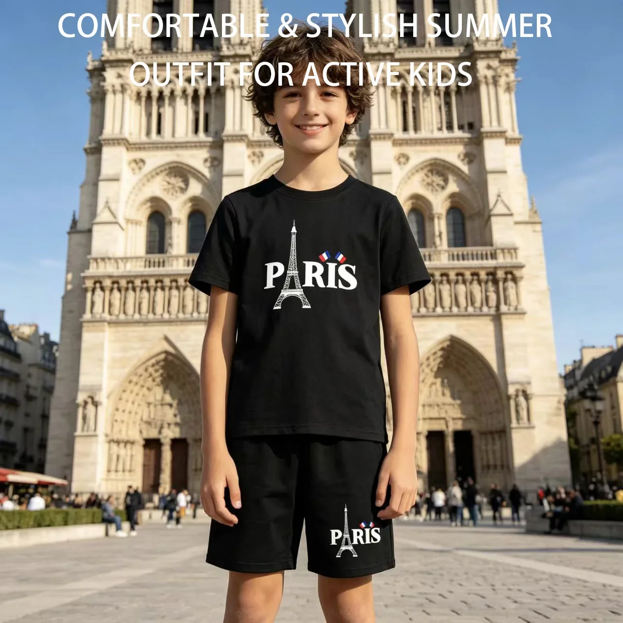 Kids Trendy Simple Letter Print Summer Fashion Breathable Tees+Shorts 2pcs Sportsuits 2-12 Years Boys Girls Outfits Clothes Sets
Kids Trendy Simple Letter Print Summer Fashion Breathable Tees+Shorts 2pcs Sportsuits 2-12 Years Boys Girls Outfits Clothes Sets